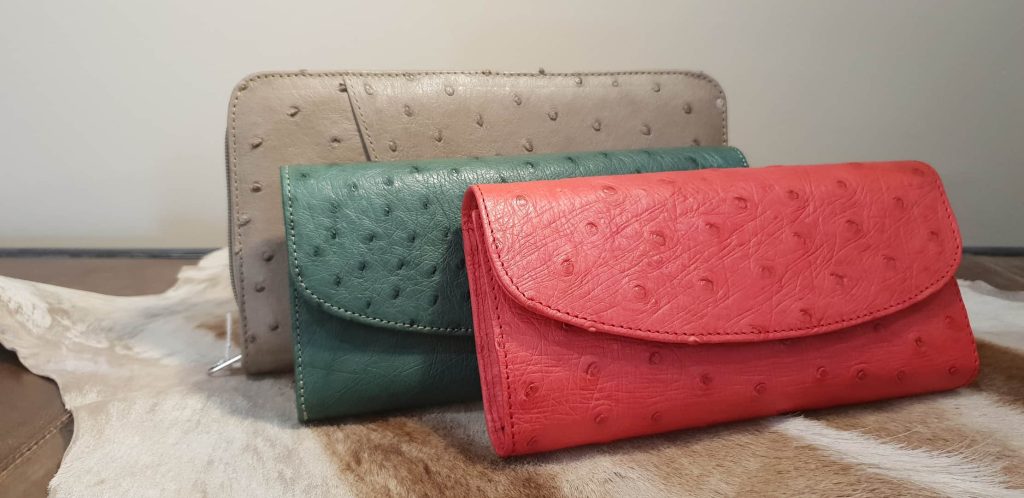 Ostrich Leather Purses Karoo